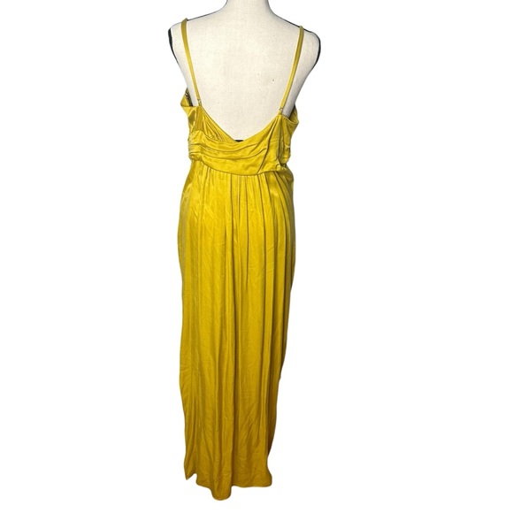 NBD Saanvi Gown Slip Dress in Vibrant Mustard Yellow Size Large - Picture 4 of 12